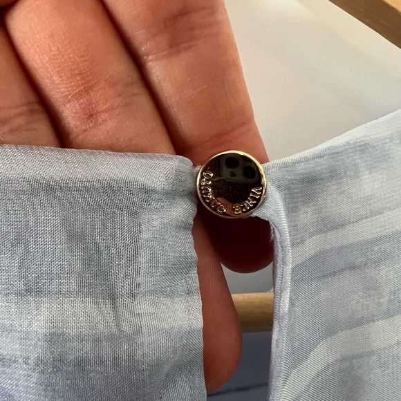 Blue Sleeveless Women's High Low Top - Picture 4 of 6